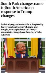 South Park changes name to South America in response to Trump changes.png