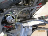 2011 Spyder RT left #1 exhaust pipe ceramic reflective heat shield.jpg