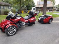 Red F3 Limited with painted trailer.jpg