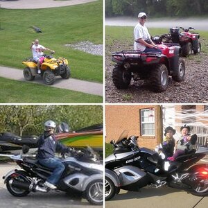 Wife on our Spyder & other pics