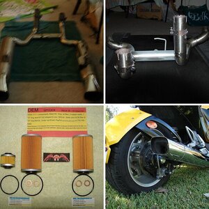 Dual lower manifold, mufflers & sound