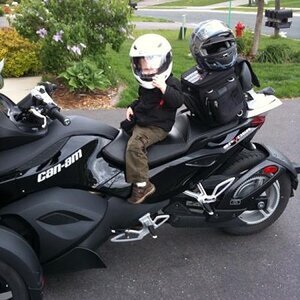 Dad's future rider