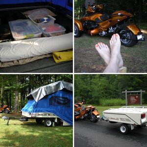 Lil' Pumpkin gone camping !