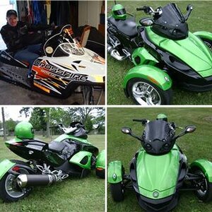 SNOWMOBILING IN AUGUST ON MY SPYDER