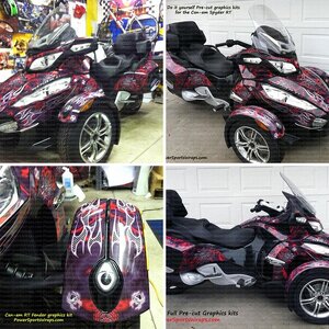 Spyder RT - ALL NEW Pre- Cut Graphics kit