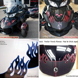 RT Matte Black Flames: Frunk, Fenders & more