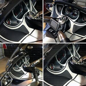Silver Carbon Fiber RT Dash kit