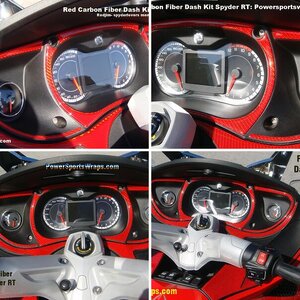 Red Carbon Fiber RT Dash Kit photos