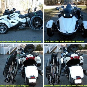 Manual wheelchair mounted to 2011 Spyder