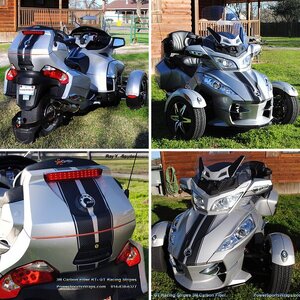 3M Carbon Fiber RT-GT Racing Stripes