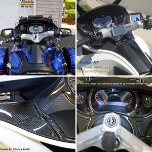Real Carbon Fiber RT Dash Kit