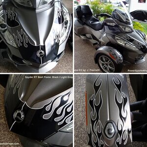 Best Flame: Black / Light Gray Piping