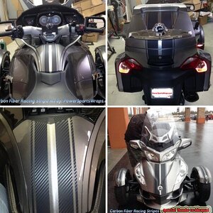 Carbon Fiber RT-GT Racing Stripes