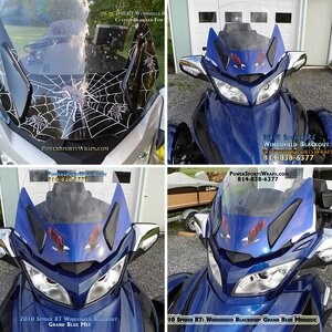 2010 RT Winshield Blackout -Grand Blue Metallic