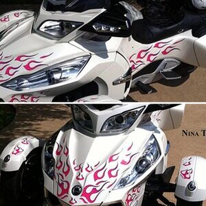 Flames - Pink Purple fade graphics