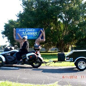 Me and my spyder at Florida School of Massage