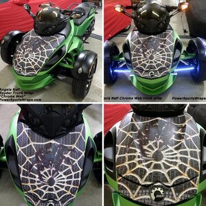 "Chrome Web" Trunk wrap for Spyders