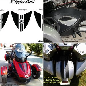 RS-GT Racing stripes w/ RS Spider Shield Trunk Insert
