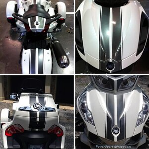 RT-GT Racing Stripes in Charcoal Metallic