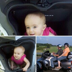 Someone wants Grandpa to take her for a ride!