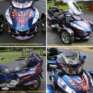 Phoenix Tribal with extended saddle bag kit