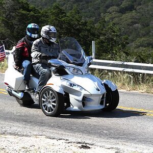Debbie and Vic on new 2013 Spyder RT-Limited