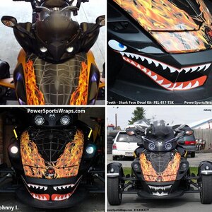 Venom Flames Frunk Wrap