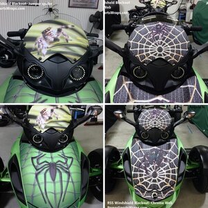 Spyder RS / RSS Windshieldblackout