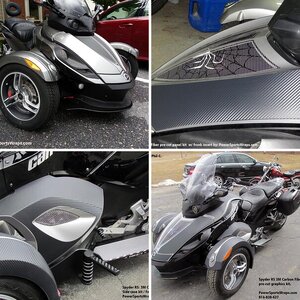 3M Carbon Fiber Pre-Cur Spyder RS Graphics kit