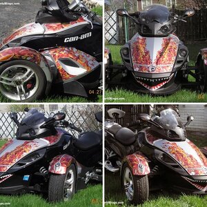 RS HOT Black Flame- Transparent Film