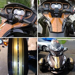 Lava Bronze RT- Honey Burl Dash kit w/ Glove box