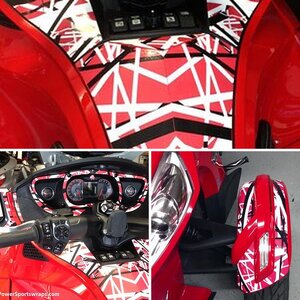 RT Dash Skinz- Confusion Red