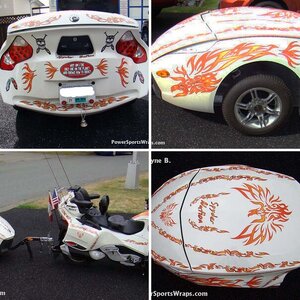 Phoenix Tribal Bike and trailer graphics