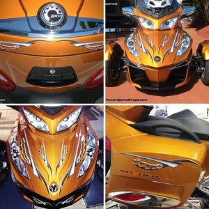 Cosmose Graphics kit for Spyder RT Cognac