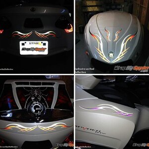 Reflective Barbwire 101 Graphics- Red & Pruple