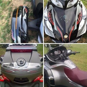 Cosmos graphics kit - Burgundy color