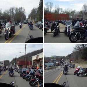 Arcadia, WI Ride - also the "Flood Run" 4-18-15