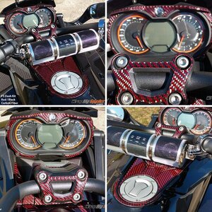 F3 Dash kit- Red/Black Carbon fiber