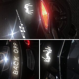 Black 3M reflective tape used for this and my wife’s cricket mach.