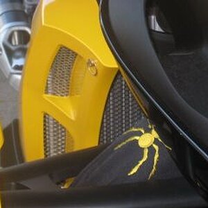 SPYDER Shock Cover w/Yellow Spyder - www.ebay.com