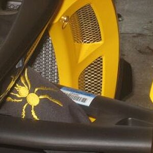 SPYDER Shock Cover w/Yellow Spyder - www.ebay.com