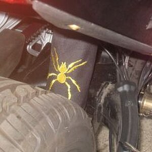 SPYDER Shock Cover w/Yellow Spyder - www.ebay.com