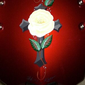 My rear fender in memory of my daughter.