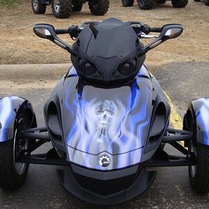 spyder after wrap front view