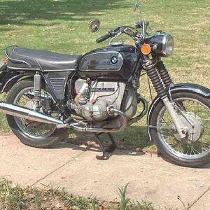 1972 BMW R75/5 'Toaster'
My first BMW, and still one of my favorites and one of the most reliable.  It had a Vetter fairing, Krauser bags, and a Wixom
