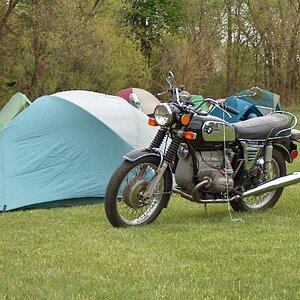 Camping with R75