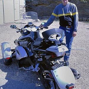 In Arkansas about to start riding the Pig Trail, similar to the Dragon's Tail... about 50% less curves but just as much fun.