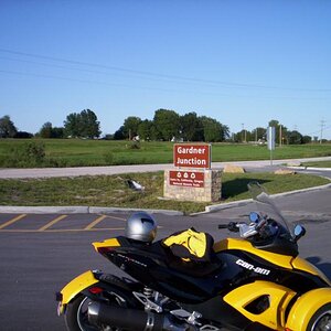geocaching machine at Gardner Junction, Kansas, where the Oregon Trail split from the Santa Fe Trail shortly after leaving Independence, MO.