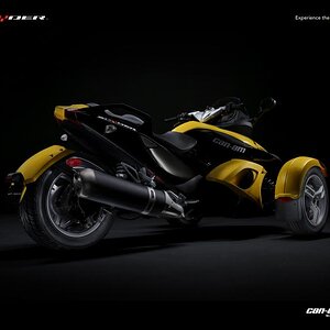 Can Am Spyder Millenium Yellow