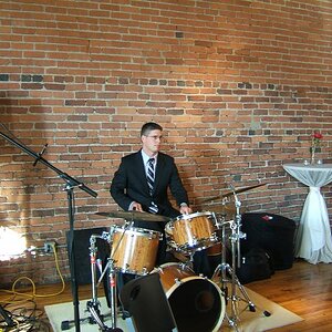 My other hobby, with my home-made drums.